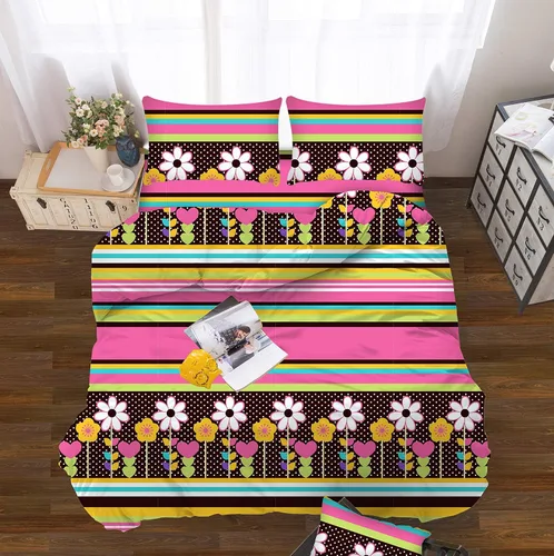 Vista 5 de All American Collection Juego de sábanas de 3 piezas con estampado suave y cómodo para dormitorio (individual, béisbol)