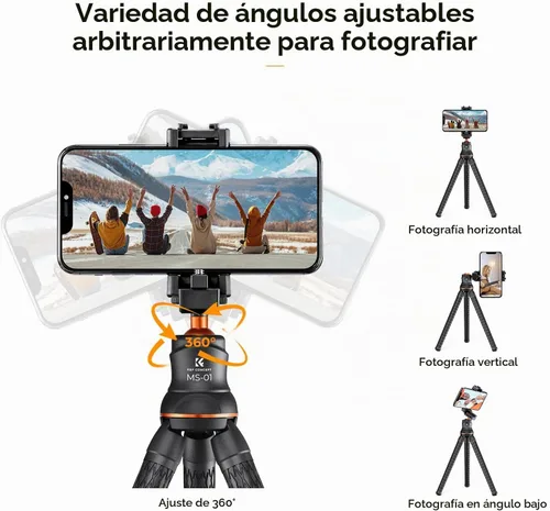 Vista 12 de K&F CONCEPT Mini trípode flexible