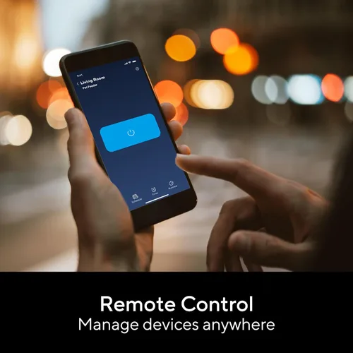 Vista 6 de Enchufe inteligente UTEC, salida de malla Wi-Fi, enchufe inteligente ultra eficiente de 15 A compatible con Alexa, Google Home e IFTTT, no requiere