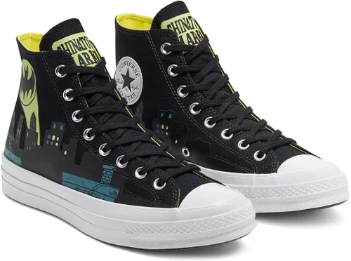 Vista 2 de Converse - Chuck de Batman x Chinatown Market Chuck 70, color negro y amarillo