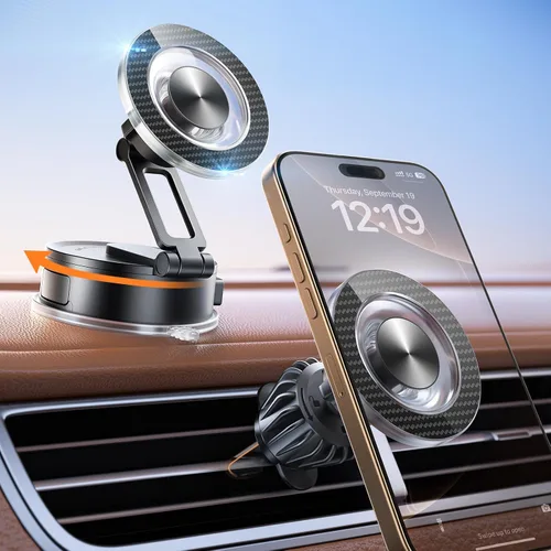 Vista 9 de SUPERONE Soporte para teléfono de coche 3 en 1, soporte de teléfono