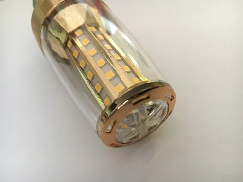 Vista 5 de Paquete de 2, 8W 2800-3200k E14 Bombilla LED de maíz de ahorro de energía para lámpara de techo de pared (blanco cálido)