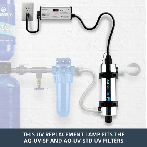 Vista 2 de Aquasana Lámpara UV de repuesto para sistemas de filtro de agua para toda la casa, compatible con sistemas UV Aquasana vendidos antes de julio