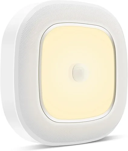 Vista 8 de WhitePoplar Luz de armario, luz de techo LED con sensor de movimiento a batería, 300LM para interiores, inalámbrica, para pasillo, garaje, escalera