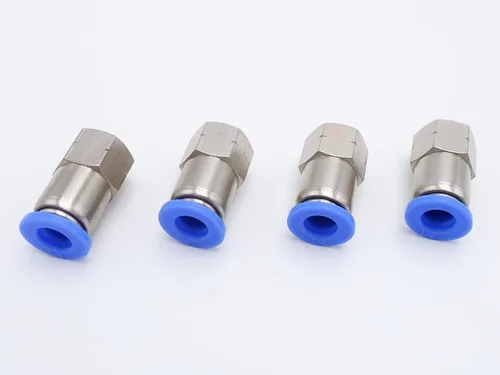 Vista 38 de Conexión de conexión de 1/2" OD x 1/2" macho NPT rosca, línea de agua recta macho neumática, conectores de empuje rápido (paquete de 4)