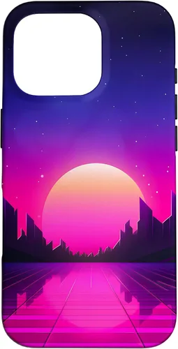 Vista 20 de Retrowave Vaporwave Synthwave 80s Style Case for iPhone 17