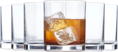 Vista 11 de Vasos de plástico reutilizables US Acrylic Classic (juego de 6) de 24 onzas, tazas de té helado de colores surtidos Vasos sin BPA, fabricados