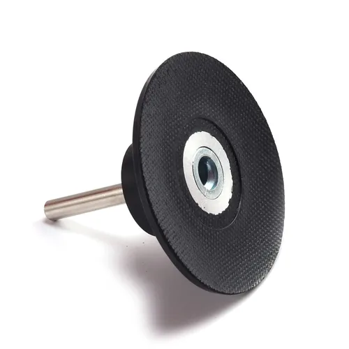 Vista 3 de Yakamoz Soporte de disco de lijado con bloqueo de rollo de 3 pulgadas con vástago de 1/4 de pulgada de cambio rápido, adaptador de almohadilla