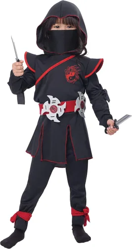 Vista 2 de Disfraz de niña Lil Ninja para niña Negro