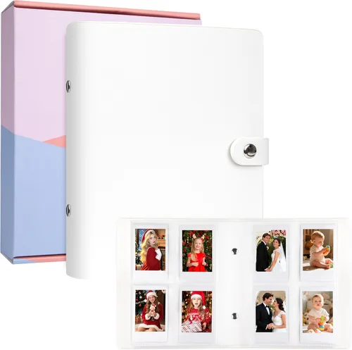 Vista 20 de Álbum de fotos de 320 bolsillos para fotos Polaroid de 2 x 3 pulgadas, álbum de fotos con capacidad para 320 fotos para Fujifilm Instax Mini 12 11 9