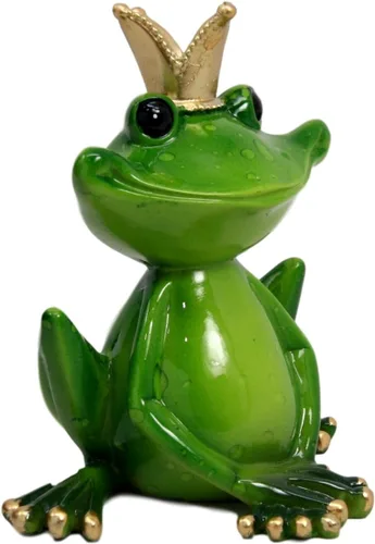 Vista 2 de Ebros Gift Kiss A Frog - Figura decorativa de príncipe encantador con corona, 4.5 pulgadas de alto, ranas coleccionables, sapos, sapos, realeza