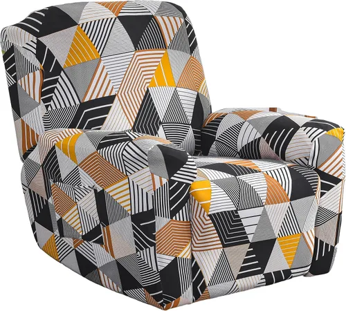 Vista 15 de Fundas elásticas para sillas reclinables, 4 piezas, estampado Lazyboy, funda de elastano suave para silla reclinable, protector de muebles