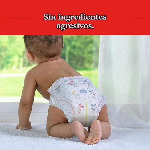 Vista 6 de Pañales para bebé Huggies Snug & Dry, tamaño recién nacido, 108