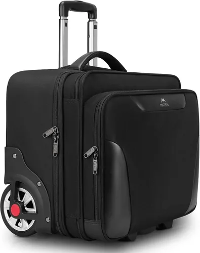 Vista 9 de MATEIN - Maletín rodante para hombres, bolsa grande con ruedas para laptop de 17.3 pulgadas, para viajes, oficina, trabajo, resistente al agua