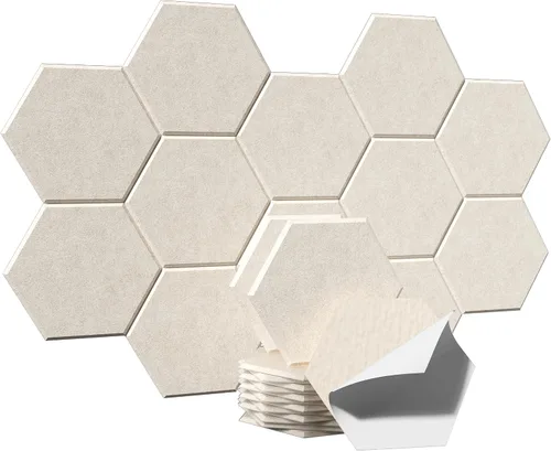 Vista 28 de Paneles acústicos, Magrowill, paquete de 12 paneles de pared insonorizados, paneles acústicos de alta densidad absorbentes de sonido