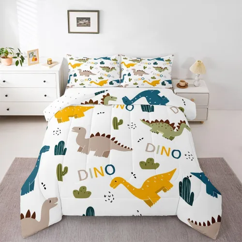 Vista 10 de Feelyou Juego de ropa de cama con estampado de aviones para niños y niñas, juego de funda de edredón de microfibra estilo boceto azul y blanco