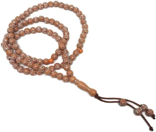 Vista 5 de Musulmán Tasbih 99 Cuentas AMN-241 Islam Oración Rosario de adoración islámica Oración Misbaha Ceremonia religiosa Eid Ramadán Regalo (negro)