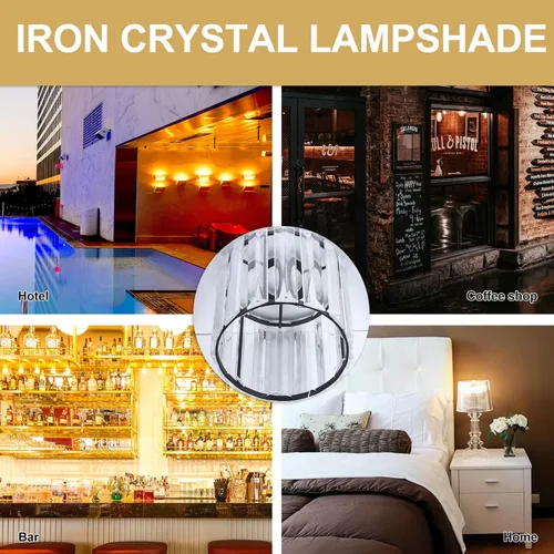 Vista 7 de Pantalla de cristal para lámpara de tambor, pantalla de cristal transparente, pantalla de repuesto en forma de cilindro, moderna cubierta de luz