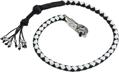 Vista 9 de Biker Whip - Látigo para motocicleta de 36 pulgadas, accesorios de manillar para motocicleta, látigos trenzados de cuero genuino para motocicletas