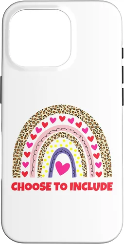 Vista 20 de Choose to Include Leopard Rainbow Special Needs Awareness Case for iPhone 17