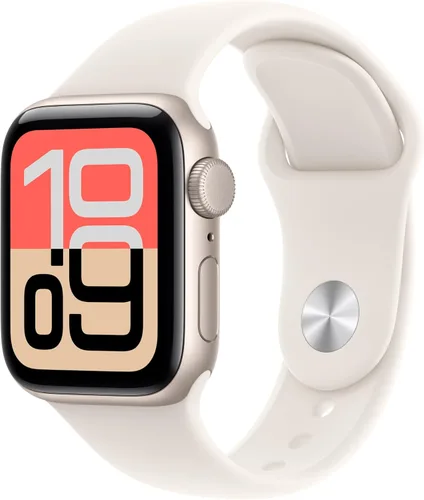 Vista 18 de Apple Watch SE 3 [GPS 1.575 in] Smartwatch con caja de aluminio medianoche con correa deportiva de medianoche - S/M. Monitores de fitness y sueño