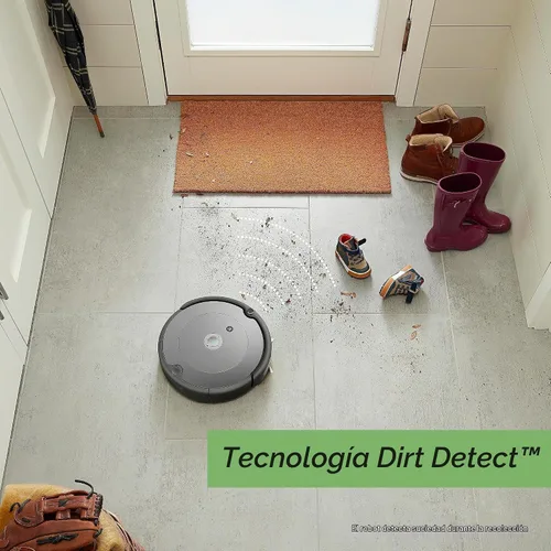 Vista 4 de iRobot Roomba 676 Robot Aspirador con conectividad Wi-Fi, compatible con Alexa, bueno para pelo de mascotas, alfombras, suelos duros, carga
