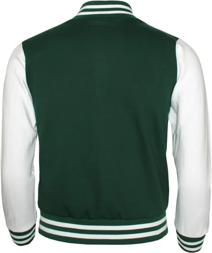 Vista 2 de Chaqueta de béisbol Varsity Chaqueta de algodón de béisbol Chaqueta Letterman 8