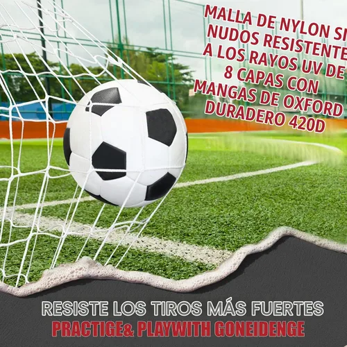 Vista 5 de BaseGoal Soccer Goal for Backyard,with Bow Frame and Agility Ladder