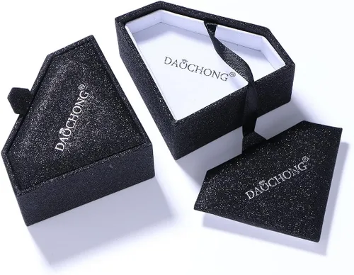 Vista 8 de DAOCHONG Collar de plata de ley 925 con formas geométricas, triángulorectángulorombocírculo, collar con colgante para mujer