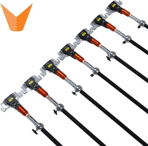 Vista 7 de 34" 180° Sure-Stop Flat Box Handle (recto) I Drywall Master I Secure Lock Giratorio para control de caja plana I Chicago Family Owned
