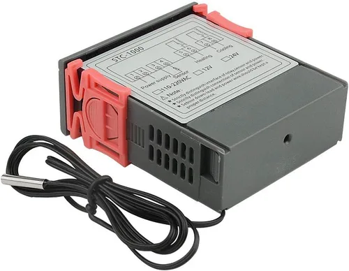 Vista 2 de STC-1000 DC 110V-220V 10A Microcomputadora Pantalla digital Controlador de temperatura Interruptor de control de termostato 2 Salida de relé
