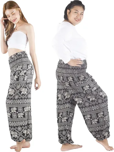 Vista 2 de Pantalones bohemios, pantalones harem, de yoga, para mujer, para la playa