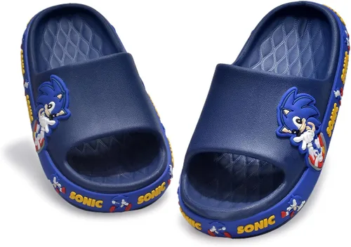 Vista 5 de Hzucikan Pantuflas para niños, bonitas pantuflas antideslizantes, cómodas y ligeras, adecuadas para interiores y exteriores, playa, piscina, duchas