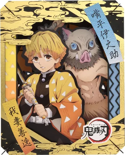 Vista 2 de Ensky - Demon Slayer: Kimetsu no Yaiba - Zenitsu e Inosuke, Artesanía de teatro de papel (PT-218)