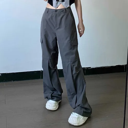 Vista 6 de high Waist Blues Tops Trousers Cotton Fashion Dresses Summer Coat Jeans Women Denim Korean Casual Pants Black