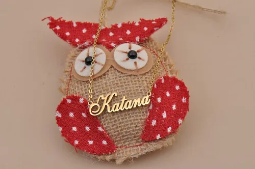 Vista 6 de HUAN XUN Collar personalizado con cualquier nombre para mujer