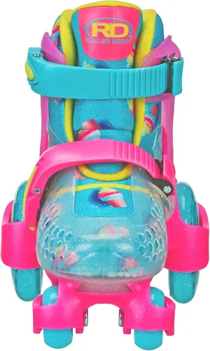 Vista 5 de Patines Fun Roll para Principiantes de Roller Derby, Talla Ajustable, Patines para Niños, Niños Pequeños, Niños y Niñas