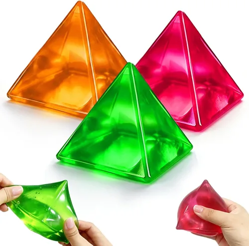 Vista 8 de 3 bolas antiestrés para adultos, bola blanda sensorial con textura de gel de memoria para niños y adultos, ejercicios de mano, regalos de fiesta