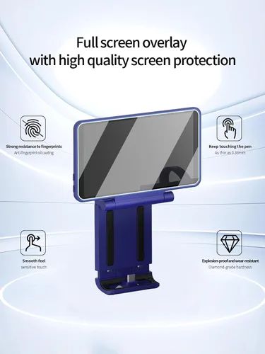 Vista 2 de Protector de pantalla para complemento de pantalla doble retroid, antiarañazos, dureza 9H, vidrio templado Flim, bordes sensibles al tacto, sin