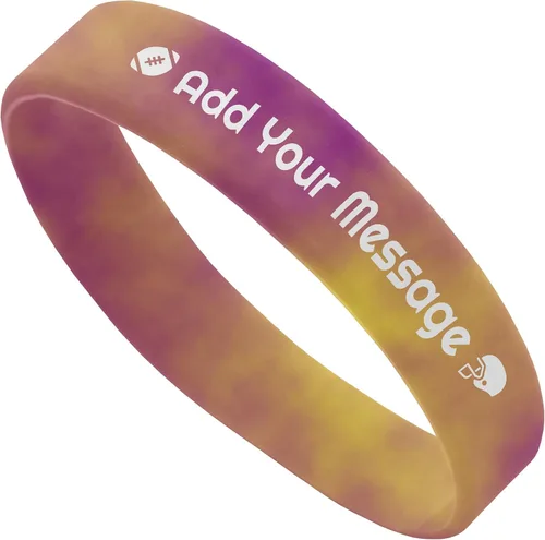Vista 16 de 10-2000 piezas de pulseras de goma personalizadas con texto - Pulseras de silicona personalizadas a granel para conciencia, eventos, apoyo, regalos