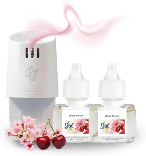 Vista 26 de Scent Fill Ambientador enchufable de sidra de manzana, repuestos de aceite perfumado, 2 recambios + difusor