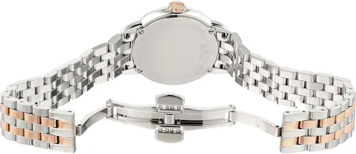 Vista 6 de Bulova 98R182 Reloj analógico de cuarzo de dos tonos para mujer