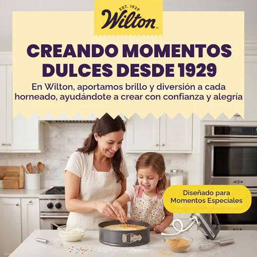 Vista 10 de Wilton Platinum - Molde para pastel de queso de 9 pulgadas con forma desmontable antiadherente, sartenes para hornear de acero inoxidable, fabricado
