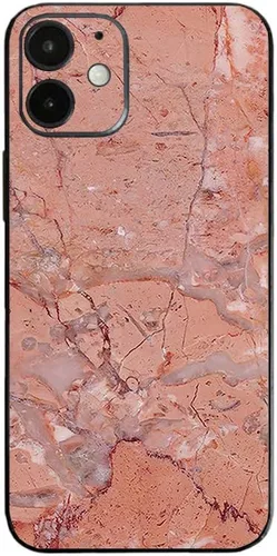 Vista 6 de MightySkins Skin compatible con Apple iPhone 12 Mini - Mármol ámbar Funda protectora de vinilo duradera y única Fácil de aplicar, quitar