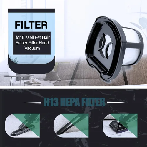 Vista 5 de 2579 Filtros de Repuesto para Aspiradora Compatibles con Bissell Pet Hair Eraser 2390A 2389 y AutoMate 2284W Aspiradora de Mano Inalámbrica de Iones