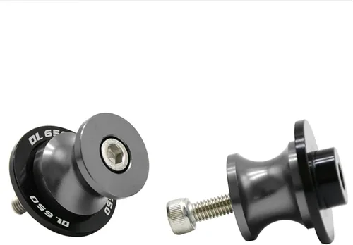 Vista 8 de Tornillos de soporte de brazo oscilante trasero con motor para Suzuki DL650 V-Strom 2004-2013 2012 2011 DL 650 V Strom M8 deslizadores de marco Negro