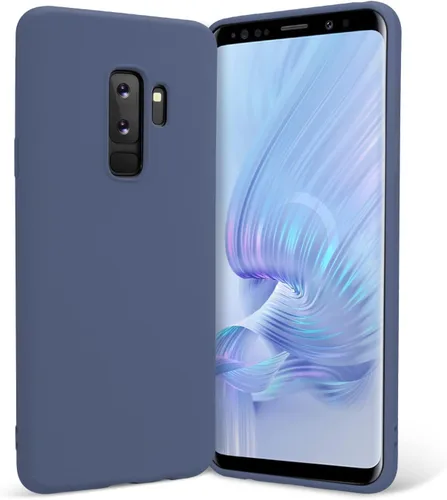 Vista 8 de Carcasa para Samsung Galaxy S9 Plus, silicona líquida TPU, color negro Soft Slim Fit Smooth Baby Touch Rubber Official Microfiber Lining Clean