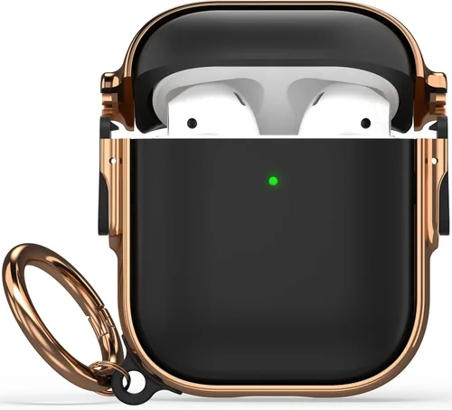 Vista 35 de Maxjoy Funda para AirPods 3 con cerradura, funda protectora rígida de 3ª generación para AirPod de 3ª generación para mujeres y hombres con llavero
