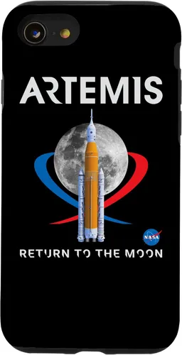 Vista 17 de Funda con logotipo para iPhone 15 Pro NASA Artemis Mission SLS Moon Insignia