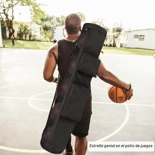 Vista 2 de VISEMAN Bolsa de equipo de malla para pelotas Bolsa de equipo deportivo resistente con diseño de correa de hombro ajustable para entrenamiento